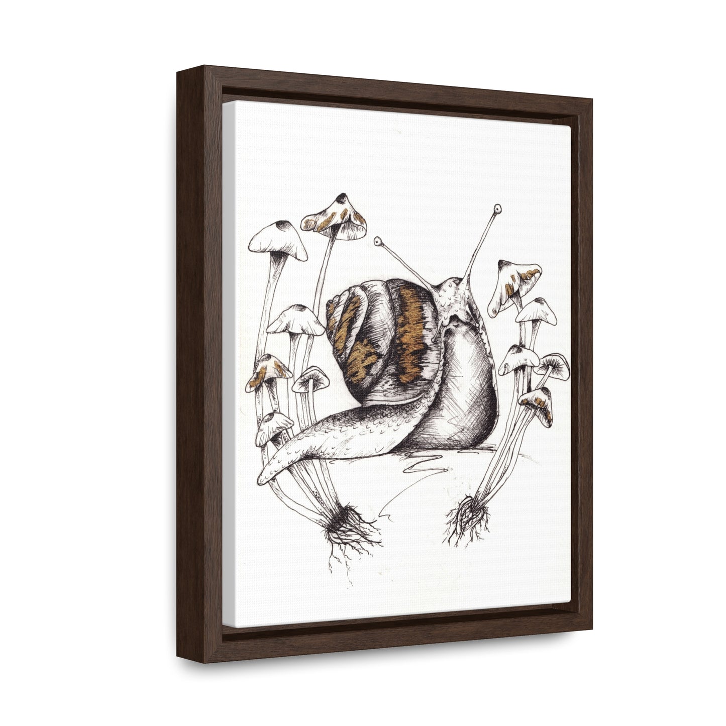 Snail Print Gallery Canvas Wraps, Vertical Frame