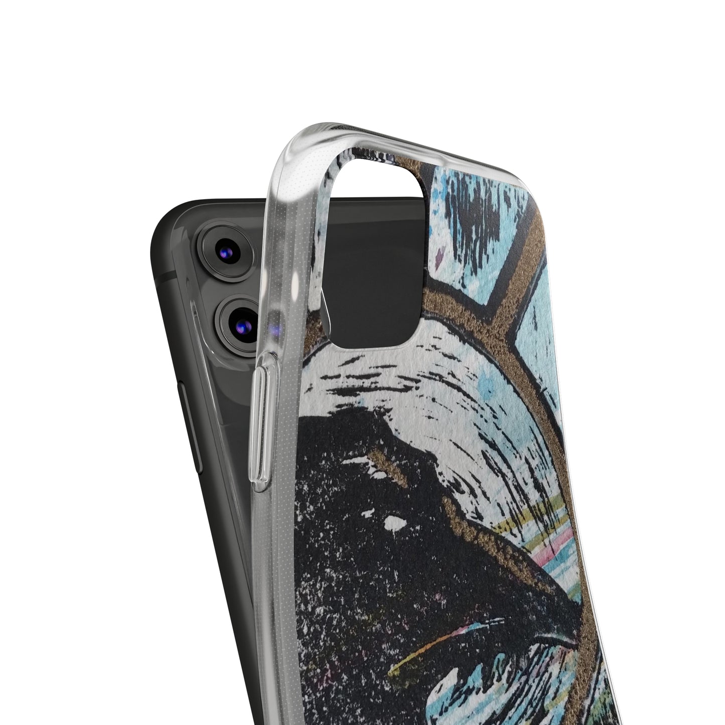 Soft Phone Cases Raven Colourful