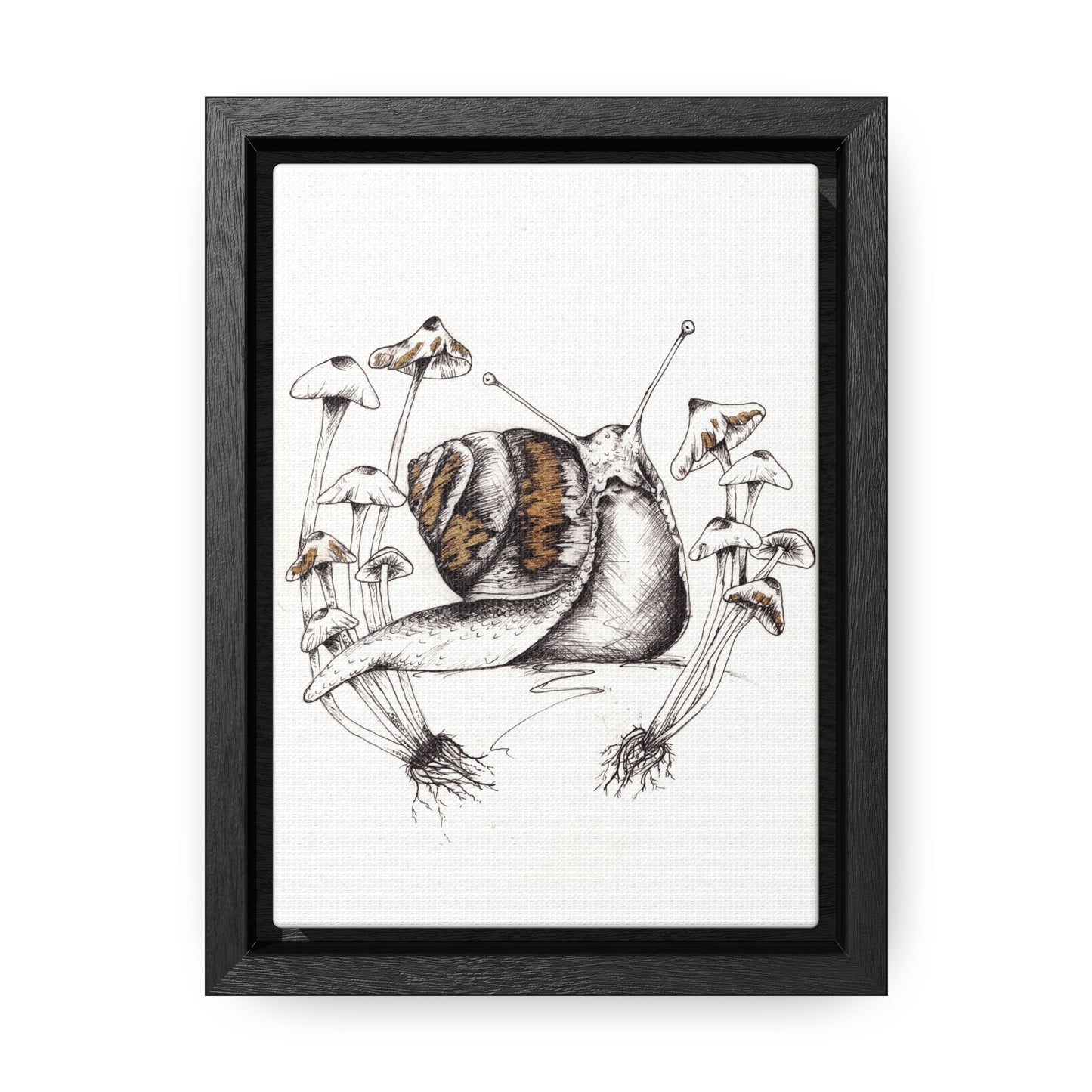 Snail Print Gallery Canvas Wraps, Vertical Frame