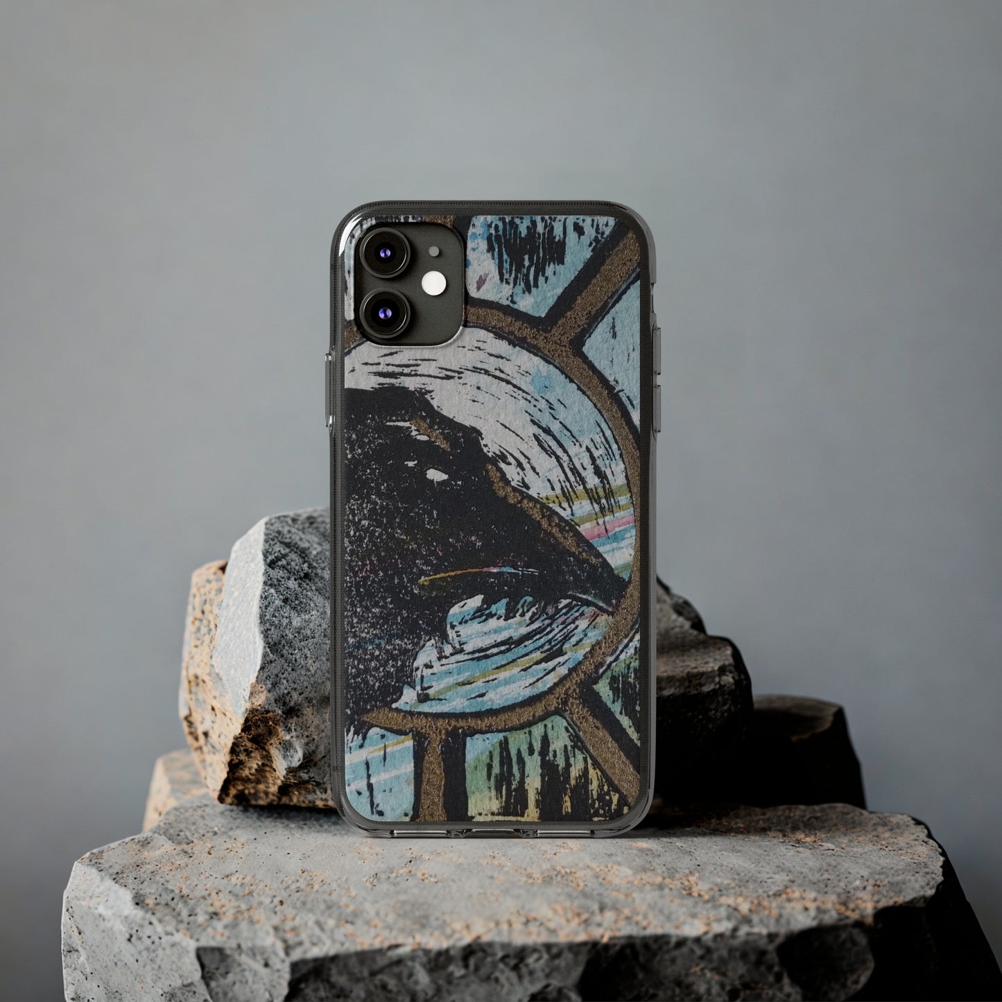 Soft Phone Cases Raven Colourful