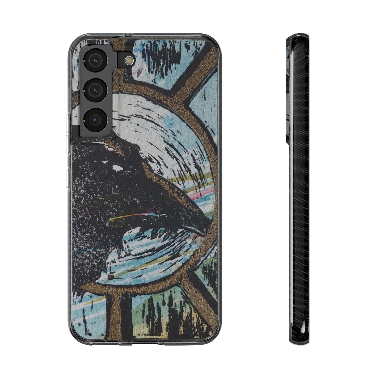 Soft Phone Cases Raven Colourful