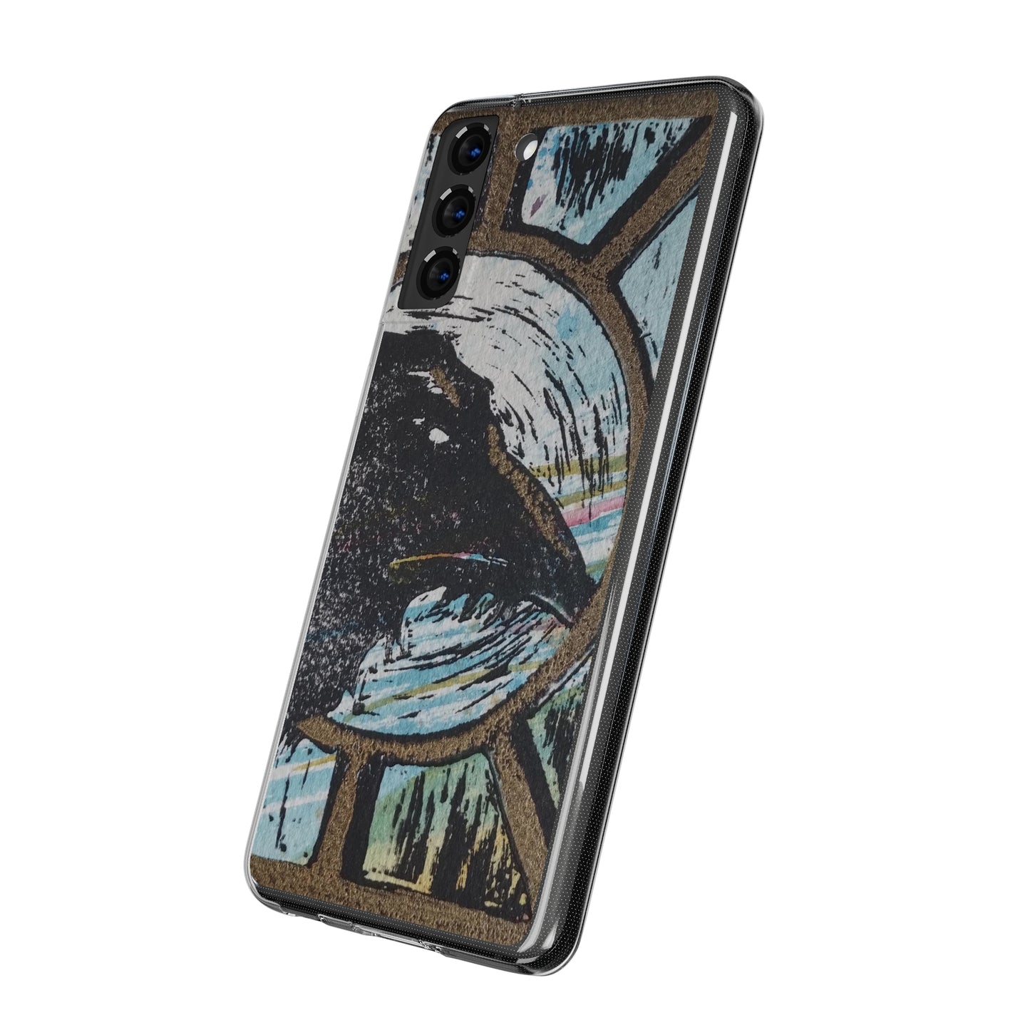 Soft Phone Cases Raven Colourful