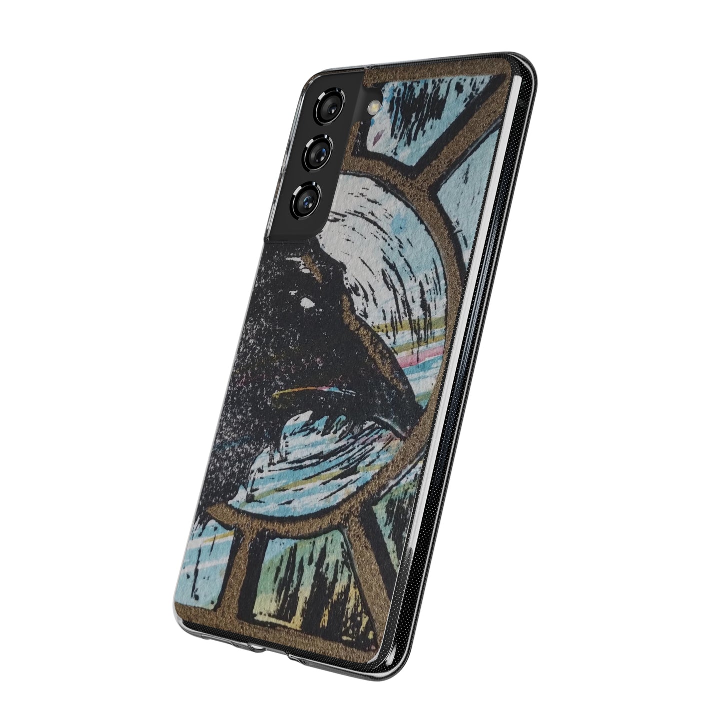 Soft Phone Cases Raven Colourful