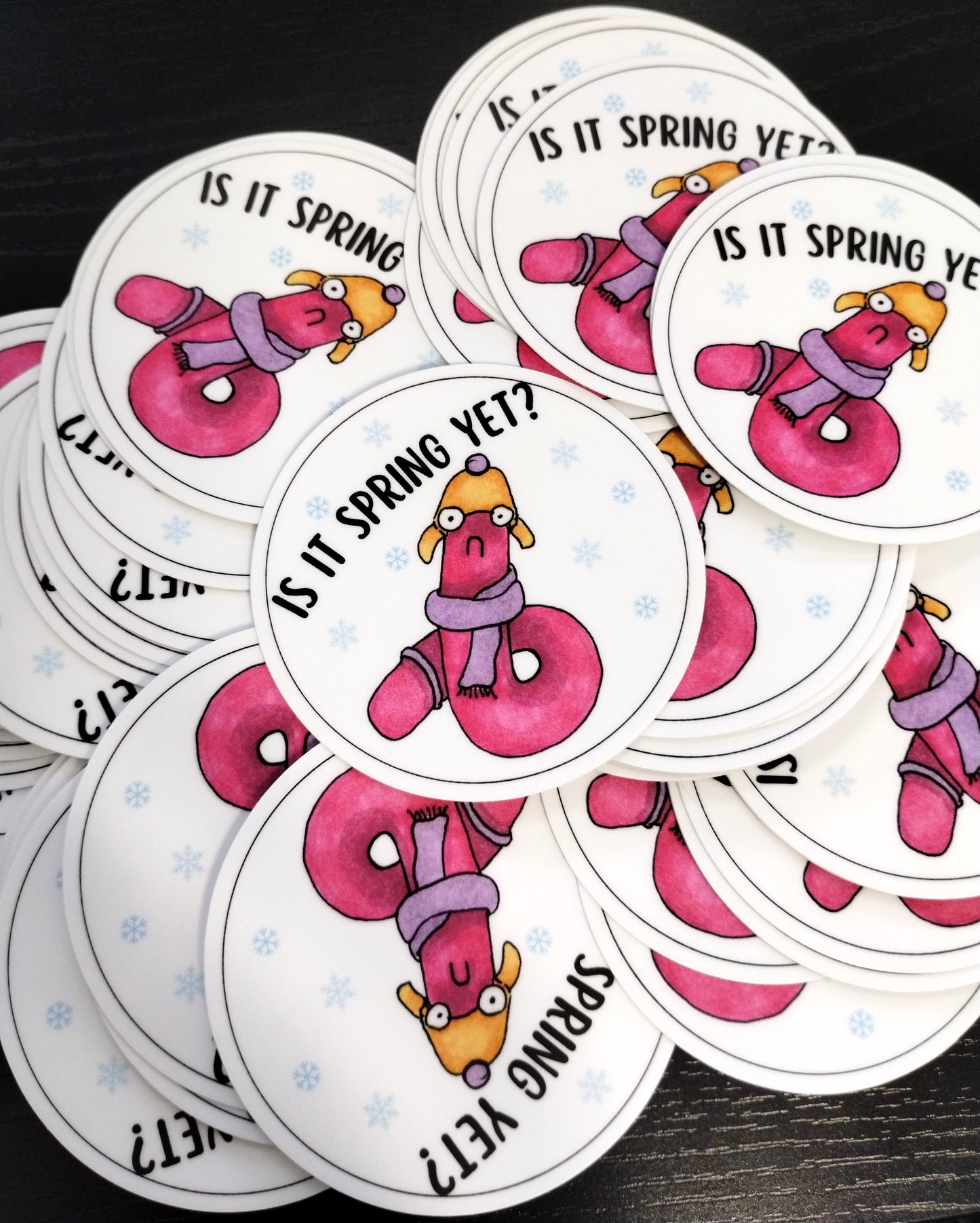 Emotional Support Worm Sticker- Is It Spring Yet?