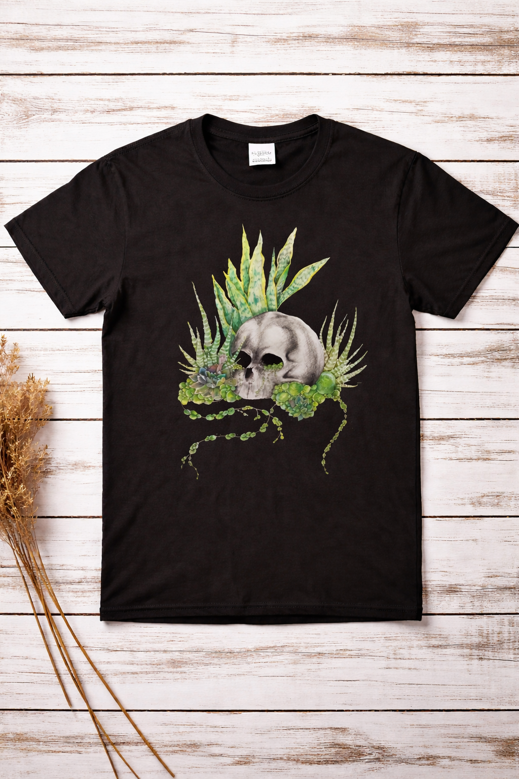Unisex T-Shirt- Pearls And Skull