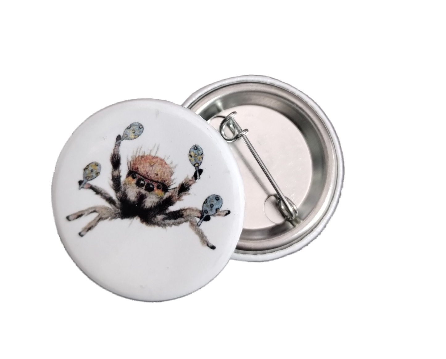 Cha Cha Spider Button Pin