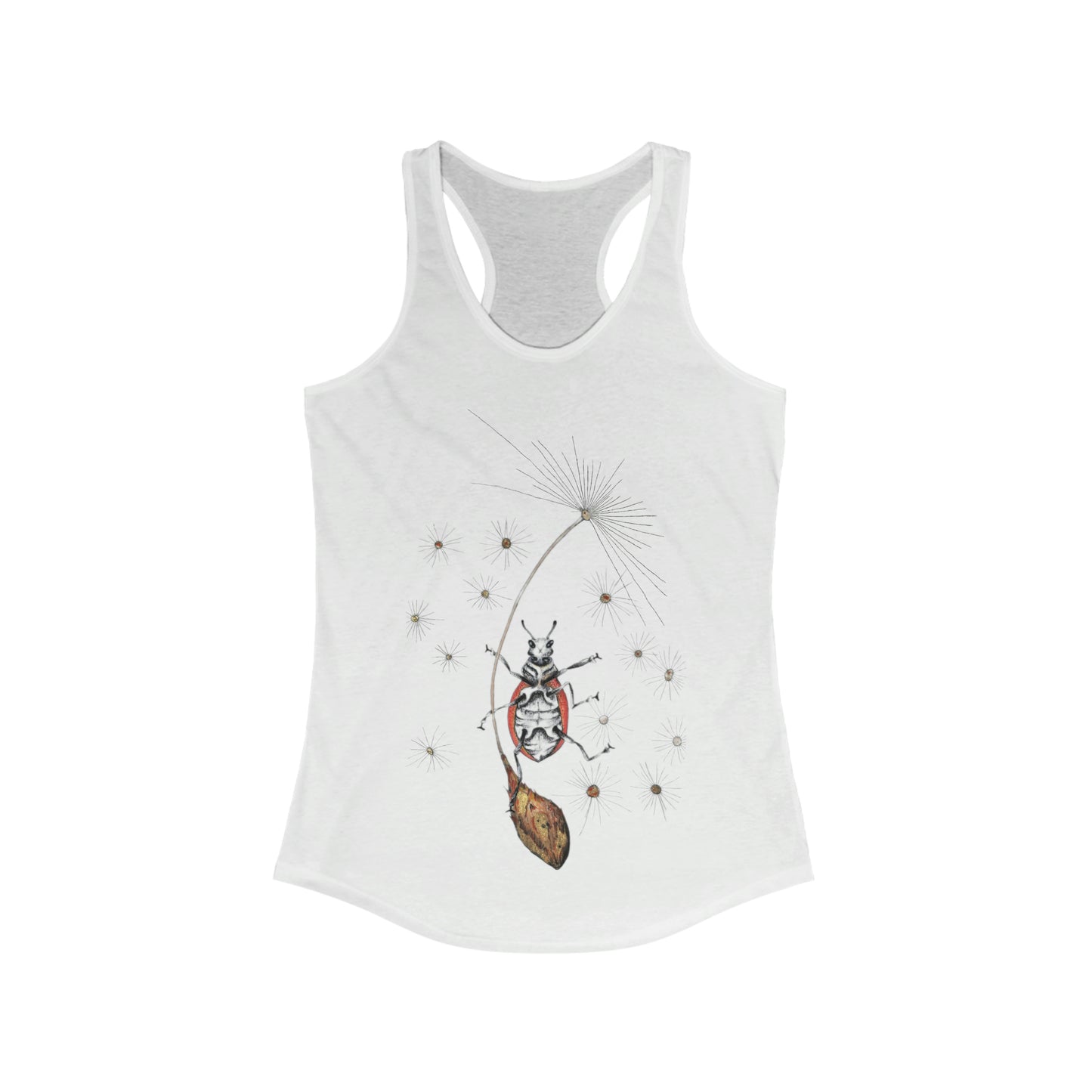 Women's Racerback Tank- Lady in the wind