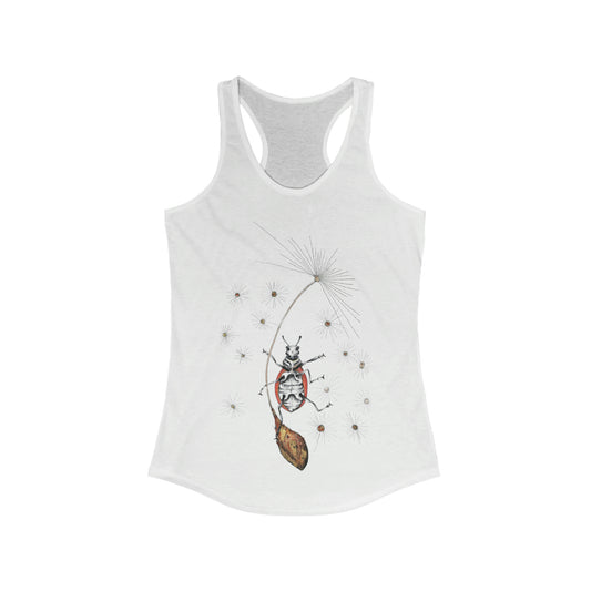 Women's Racerback Tank- Lady in the wind