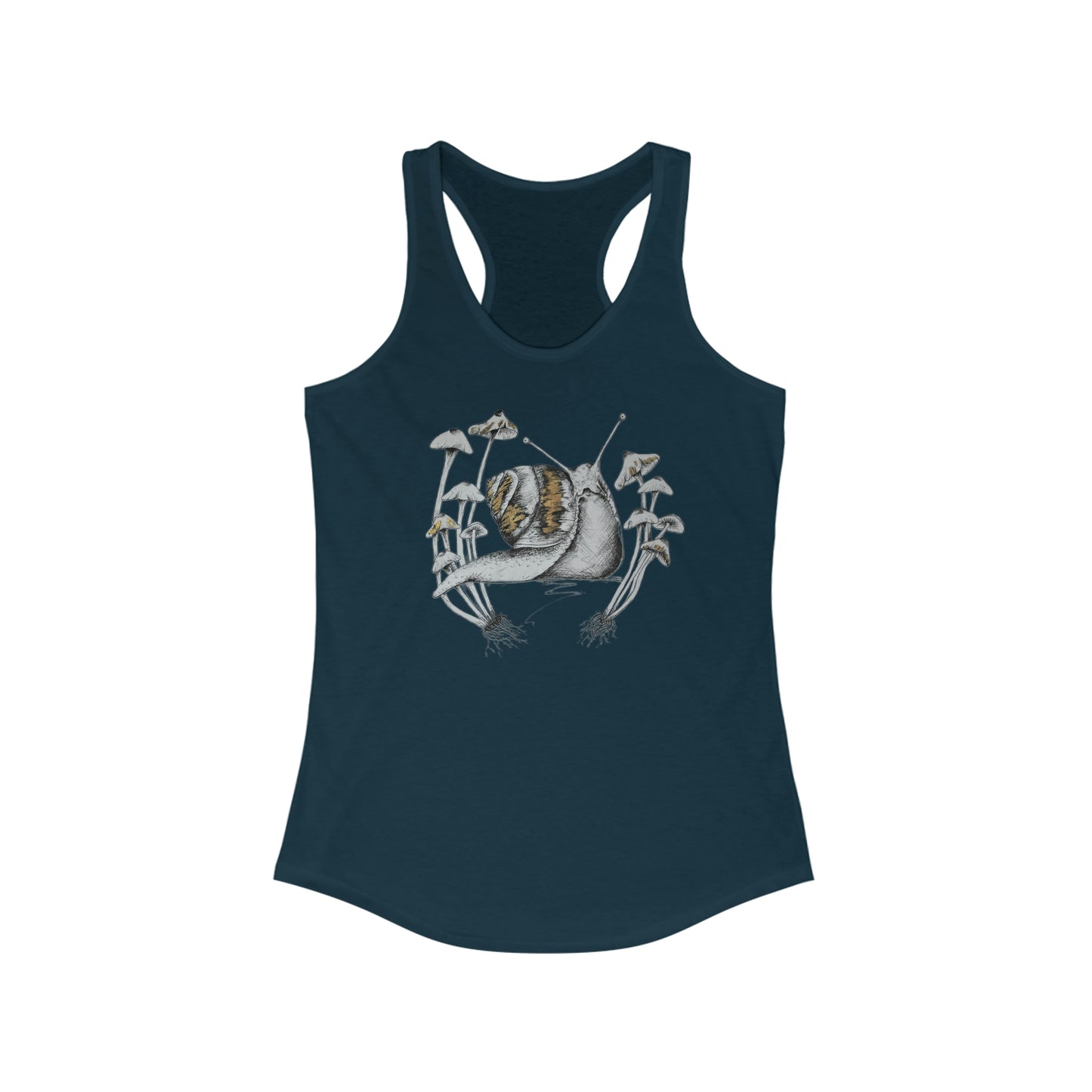 Women's Racerback Tank- snail