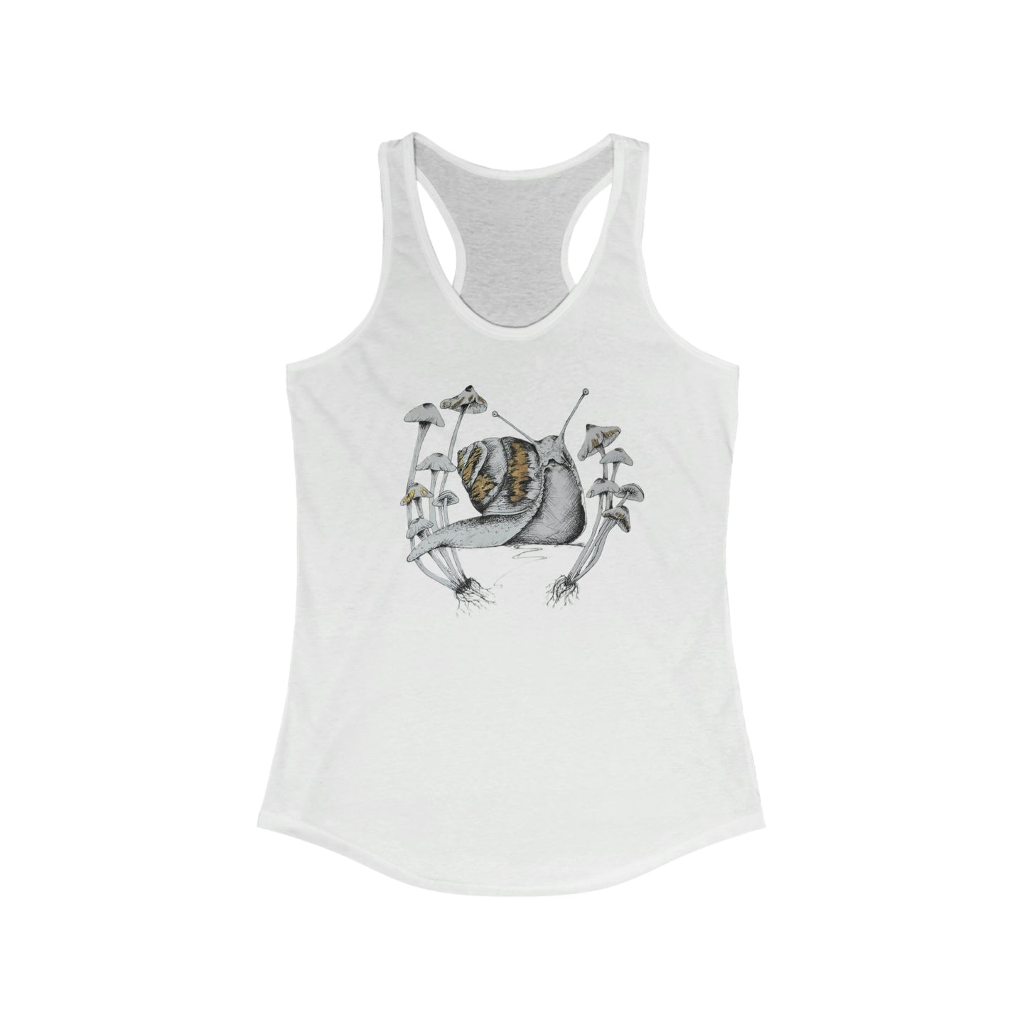 Women's Racerback Tank- snail